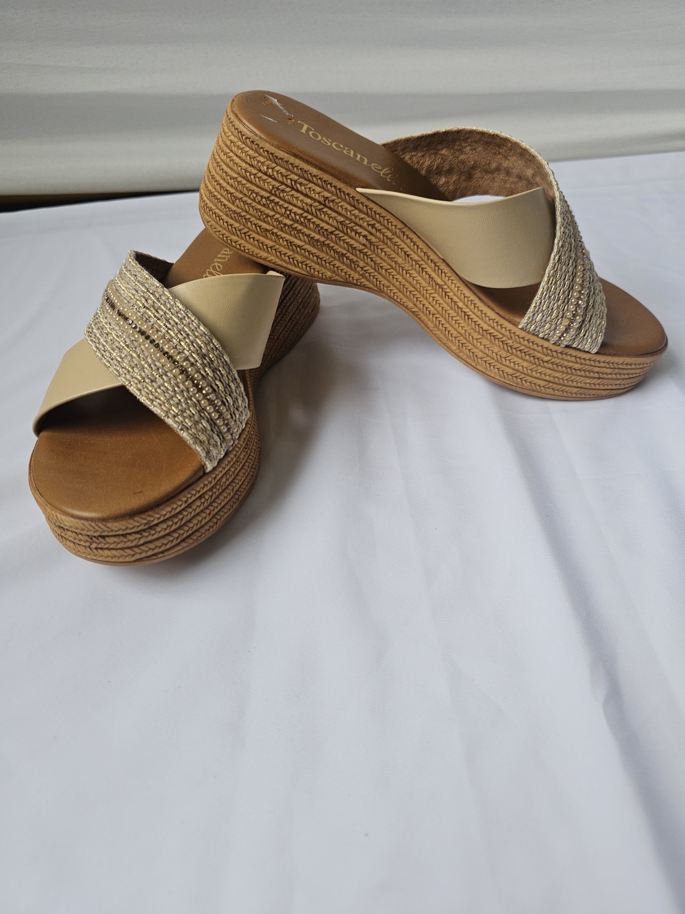 Toscanella Italy Platform Wedge Sandals - Size 7